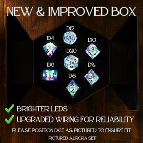 HEIMDALLR hand-painted sharp-edge dice for precise readability during combat.