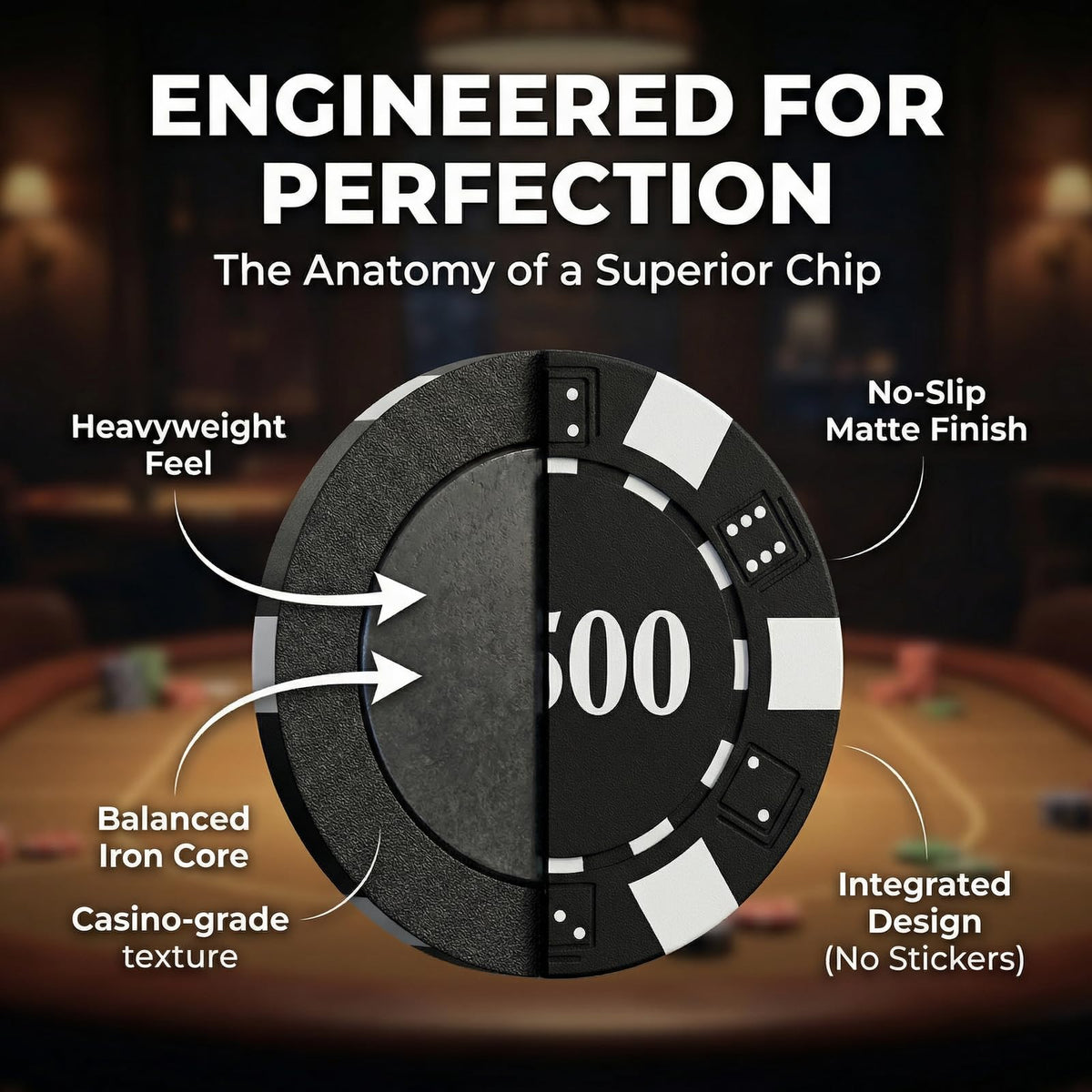 HEITOK case interior with plush lining to protect chips