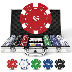 HEITOK poker chips close up showing heavy 11.5g weight