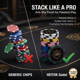 HEITOK two decks of playing cards included for quick setup.