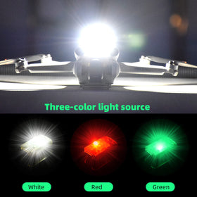 HeiyRC drone strobe light side view showing slim profile for minimal load.