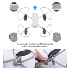 HeiyRC Mini 4K 2 SE propeller guard protects blades during indoor flights