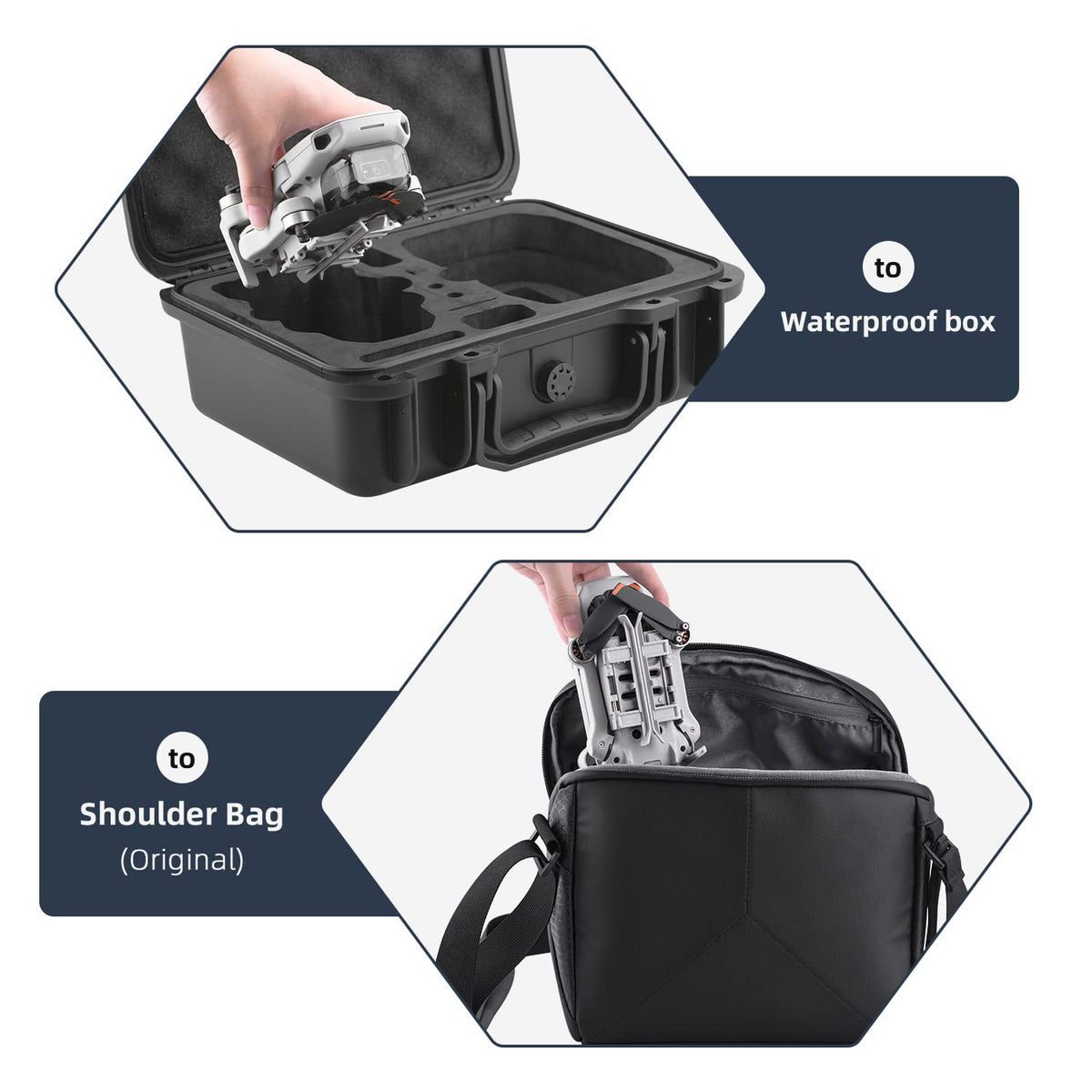 HeiyRC Mini 4K 2 SE safety design reduces debris contact on ground