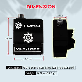Helidirect TORQ MLS-1022 ideal upgrade for Axial SCX24 crawlers.