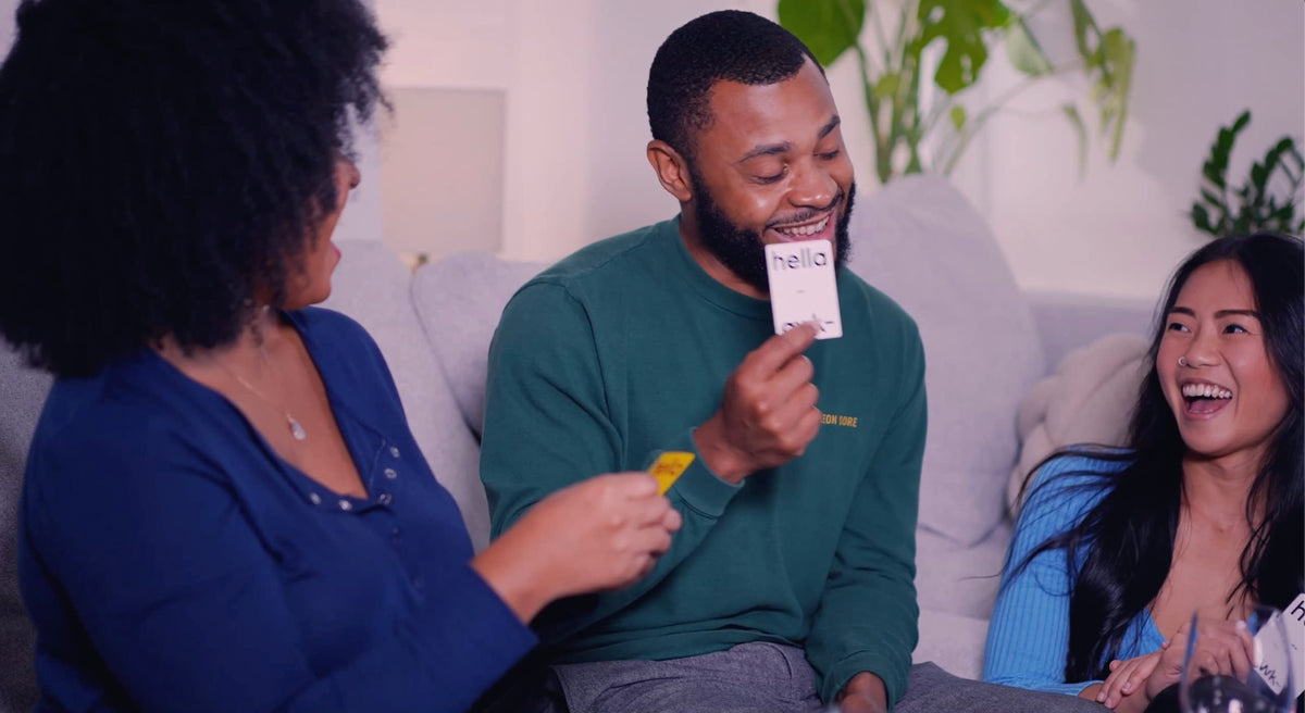 Hella Awkward friends hangout scene with inclusive, engaging prompts