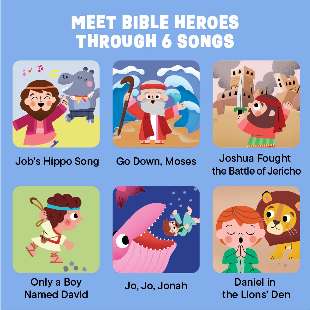 Hello 2 Kids Bible Heroes character illustrations bring Bible stories to life for kids