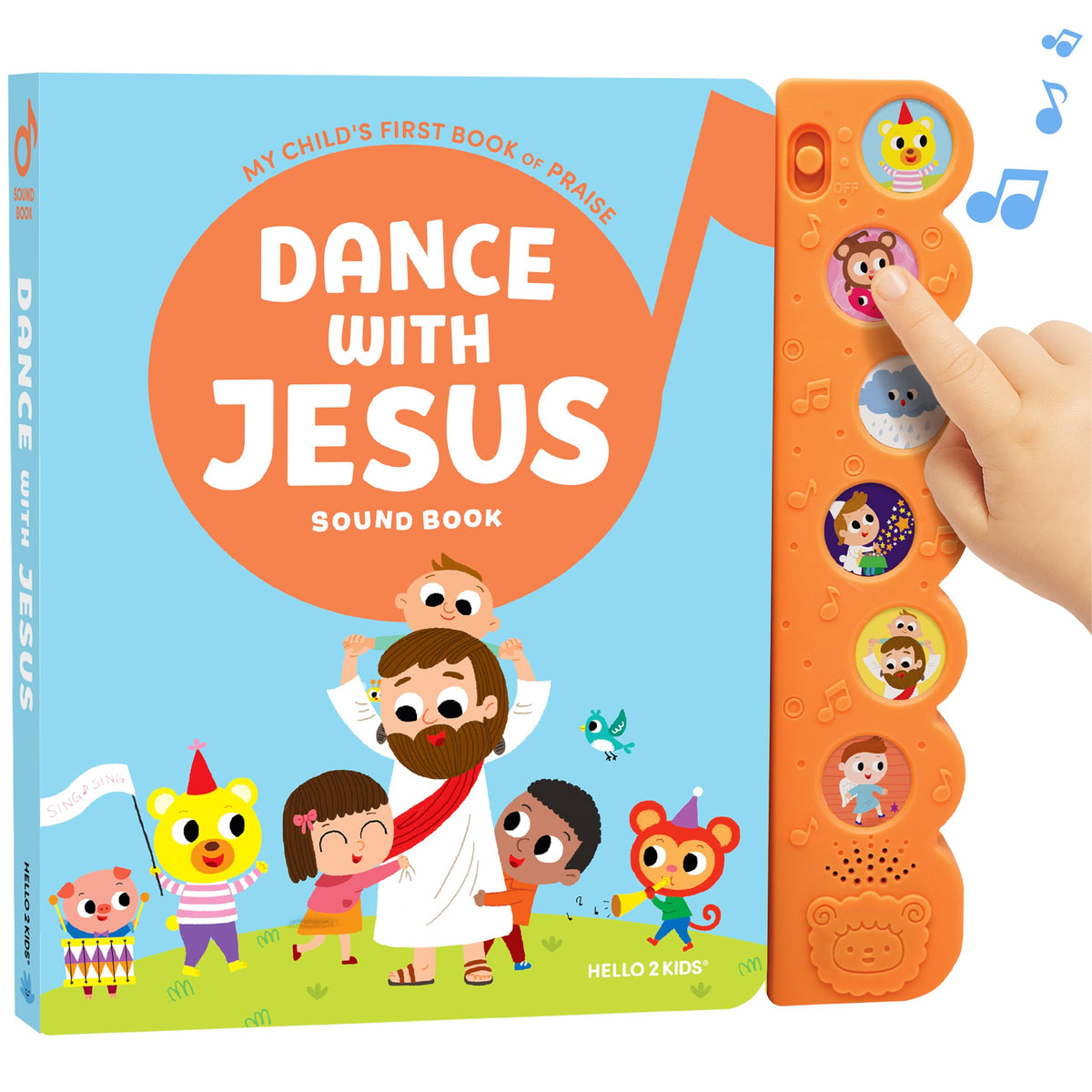 Hello 2 Kids Dance with Jesus cover image highlighting baby-friendly design and welcoming colors.