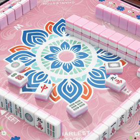 HELLO.HELEN Mahjong mat with 3mm cushion reduces table impact during play.