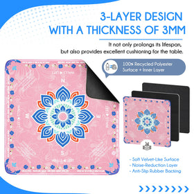 HELLO.HELEN Mahjong mat ships rolled to prevent creases and ensure flat arrival.