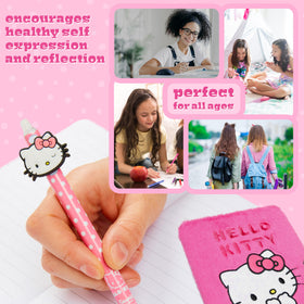 Hello Kitty diary inside lined pages is ideal for notes and sketches.