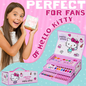 Hello Kitty markers and palette for bold lines and color experiments.