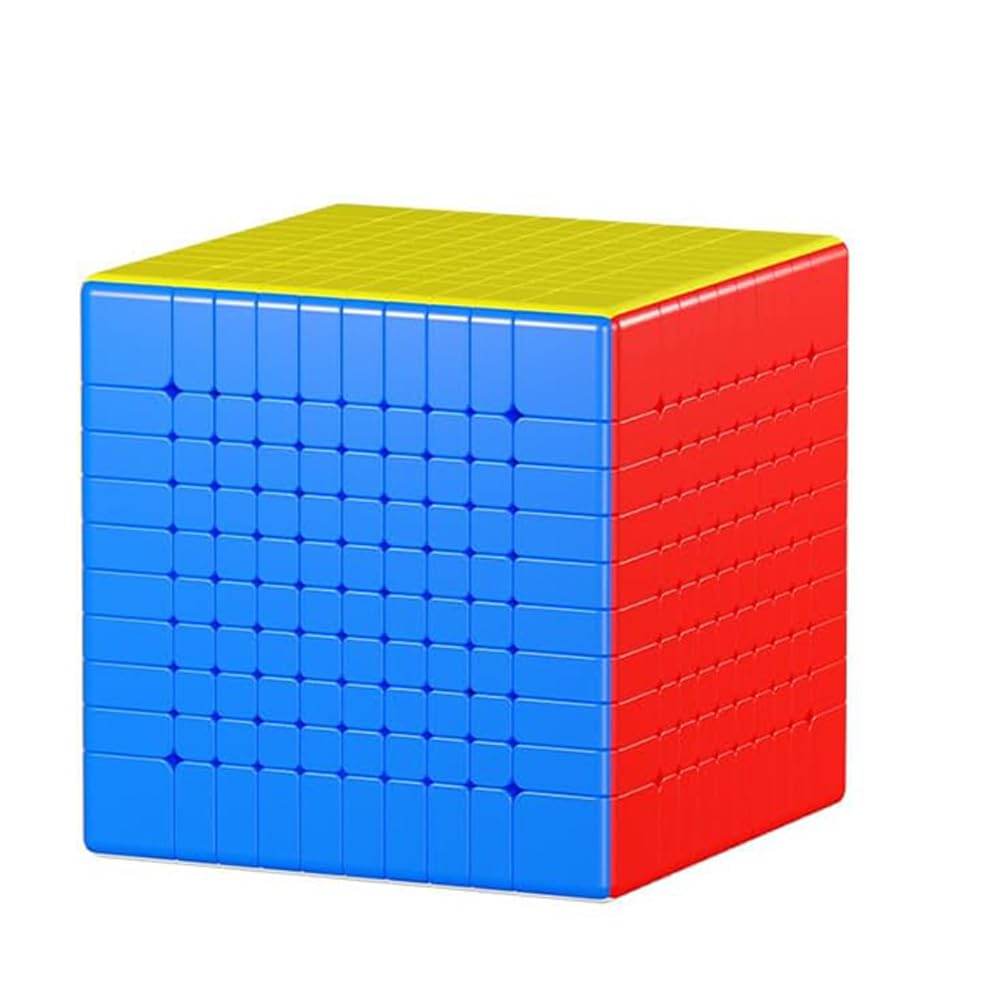HELLOCUBE 10x10 speed cube stickerless for smooth solving and low-maintenance practice