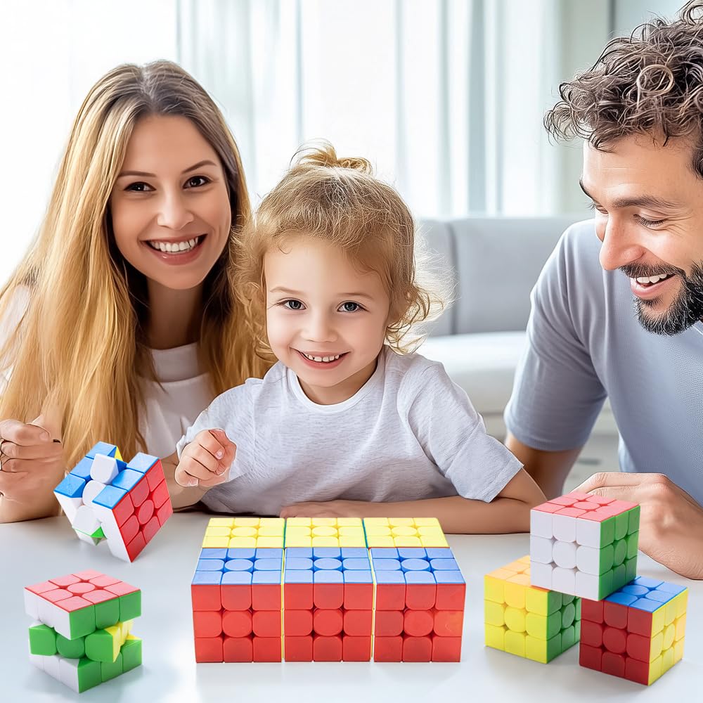 HELLOCUBE 20-pack speed cubes stackable storage, easy classroom organization