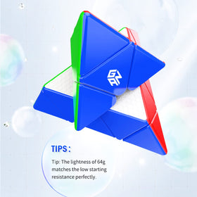 HELLOCUBE GAN Pyramid magnetic-core positioning close-up illustrates precise feel