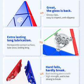 HELLOCUBE GAN Pyramid standard version in hand for everyday practice