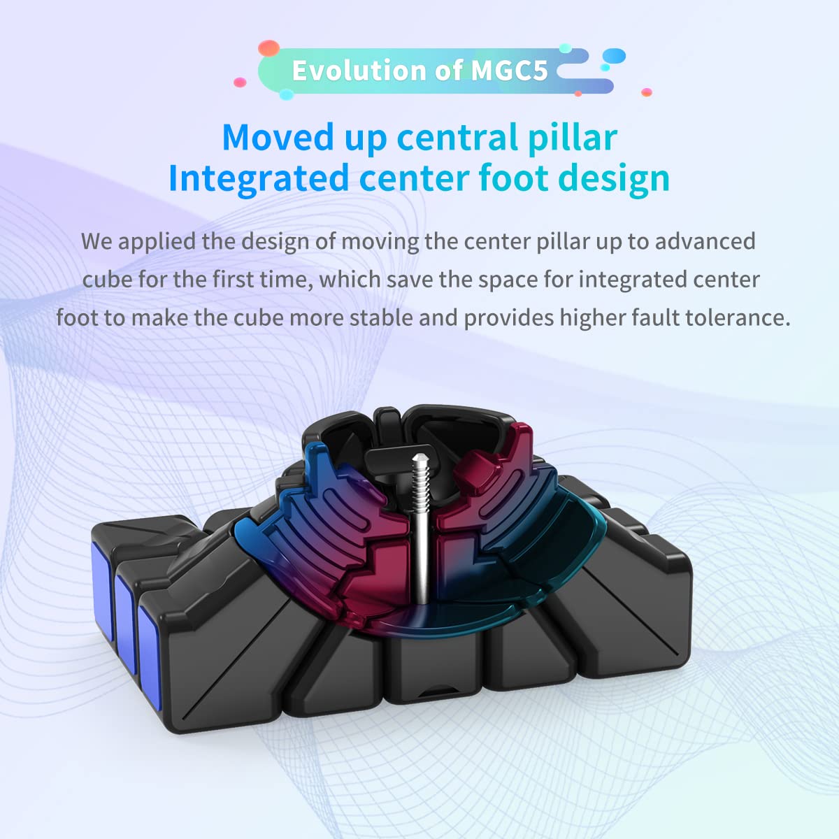 HELLOCUBE YJ MGC 5x5 anti-stick design prevents layer sticking.