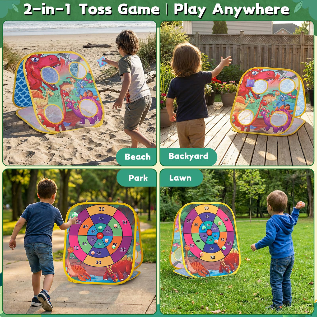 HelloJoy stable-base board stays steady on grass during lively family games