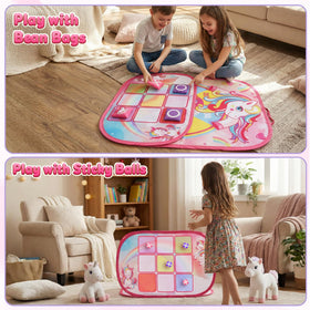 HelloJoy unicorn-theme bean bags for imaginative play and motor skill practice.