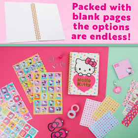 Hello Kitty DIY Journal Kit hair clips add cute flair to crafts
