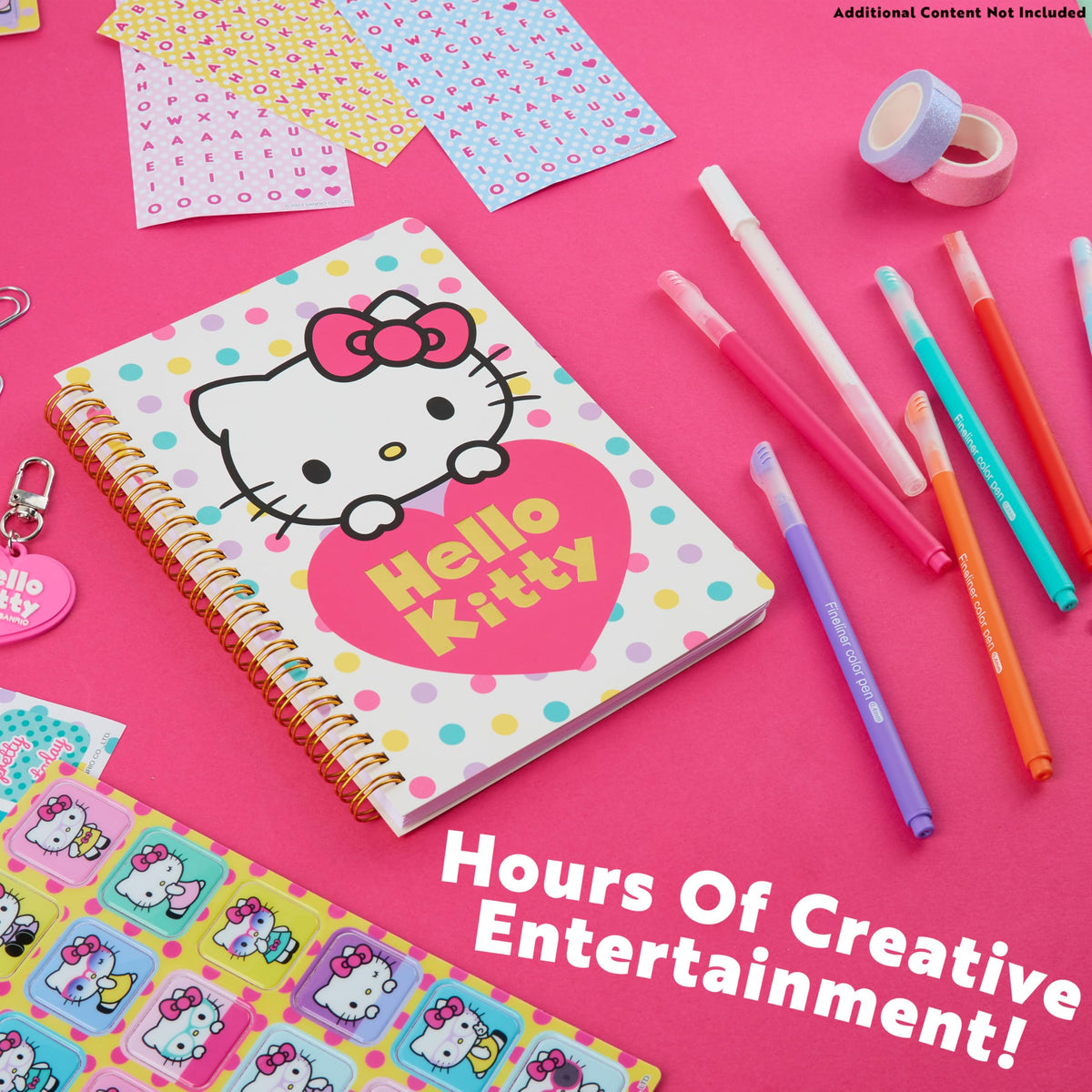 Hello Kitty DIY Journal Kit keychain, portable inspiration on the go