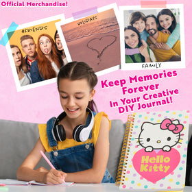 Hello Kitty DIY Journal Kit notebook open, inviting writing and idea capture