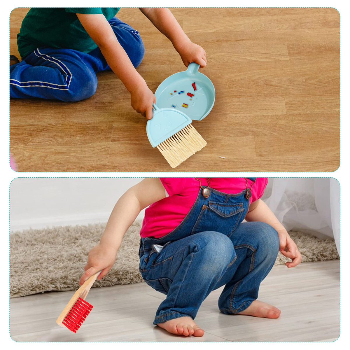 HELLOWOOD duster supports gentle dusting play and sensory exploration