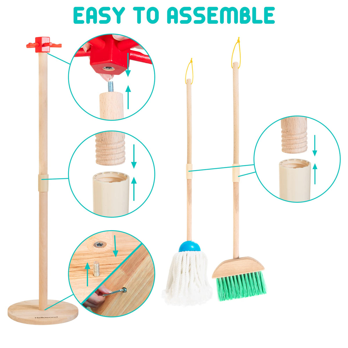HELLOWOOD organizing stand to keep tools neatly arranged.