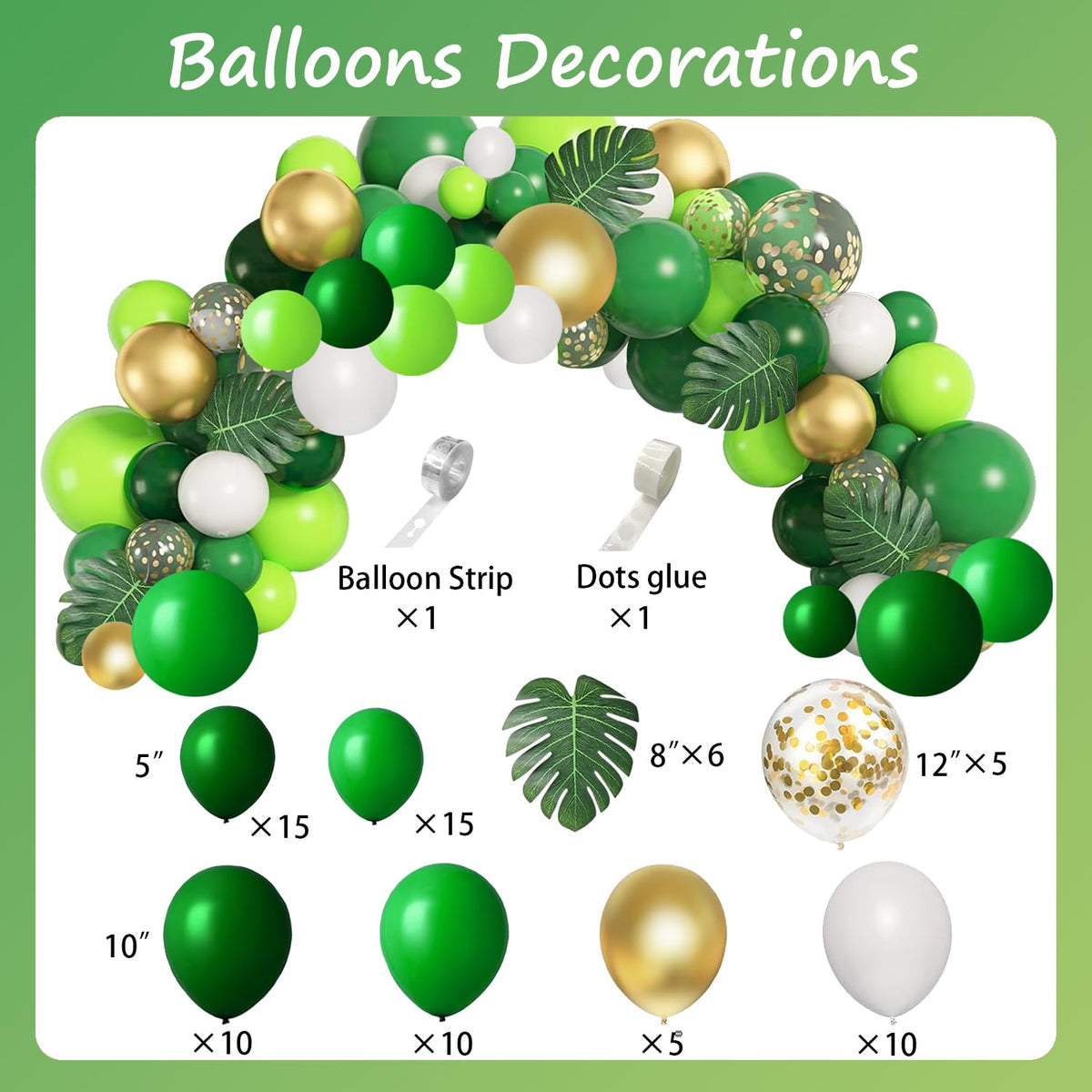 Helowana dinosaur balloons collection – colorful garlands for a playful dinosaur vibe.