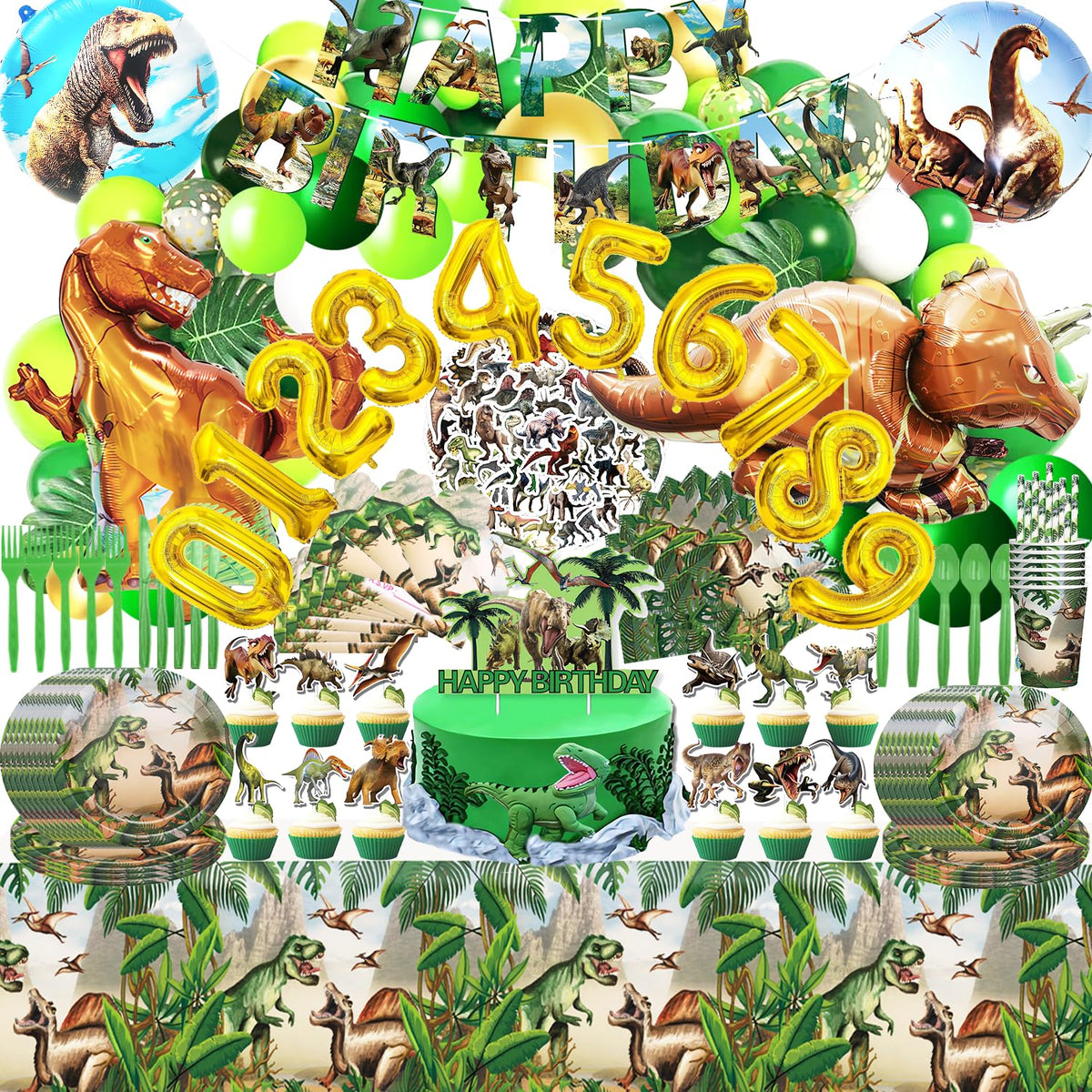 Helowana dinosaur birthday banner – easy to hang and adds festive drama.