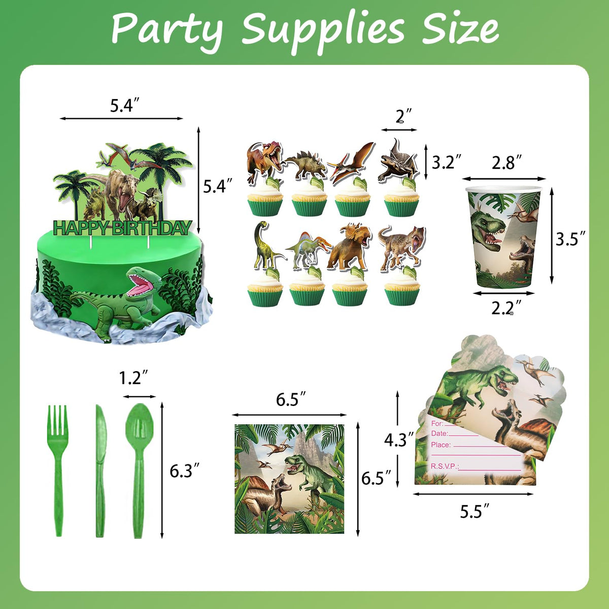 Helowana dinosaur invitation cards – ready-to-send invites that fit the theme.