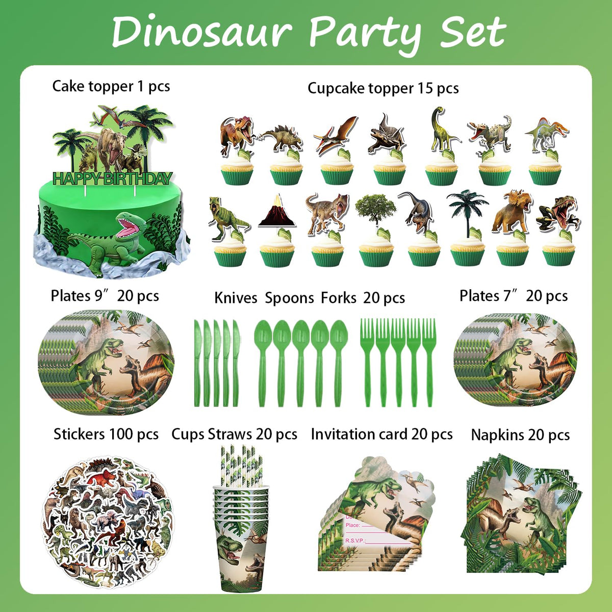 Helowana dinosaur tablecloth – durable protection for party tables.