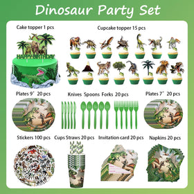 Helowana dinosaur tablecloth – durable protection for party tables.