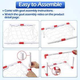Two goals and two sticks support collaborative matches