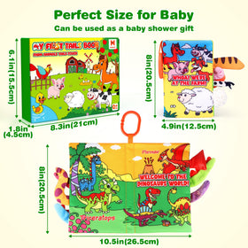 Helsort crinkle pages engage baby during playtime and discovery.