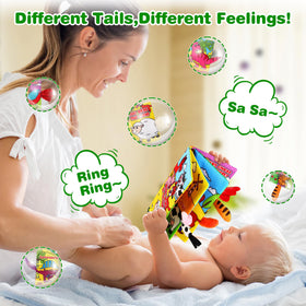 Helsort tummy time book strengthens back and neck muscles.