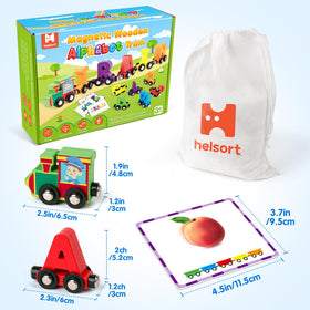 Helsort wooden design with rounded edges for safe play