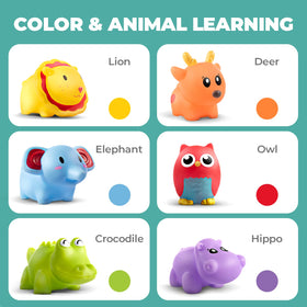 Hely Cancy 18-months bath toy supports independent bathtime exploration.