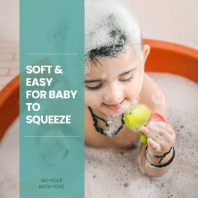 Hely Cancy bright colors bath toy sparks visual interest during bathtime.