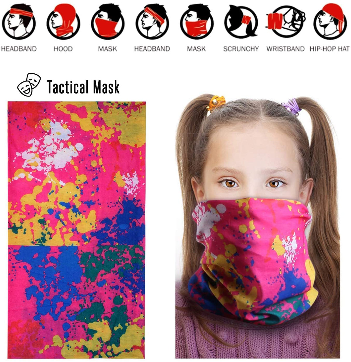 Hely Cancy camo bandana adds breathable style to the outfit