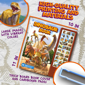 Hemalleon Dinosaur Book illustrations feature detailed paleo-art for engaging visuals.