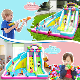 HEMOPOW Flamingo splash pool for refreshing outdoor cooling.