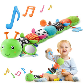 HEMRLY baby sensory caterpillar teether for soothing gums during play
