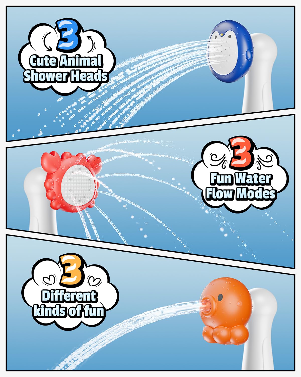 HEMRLY elephant bath toy IPX7 waterproof for safe water play.