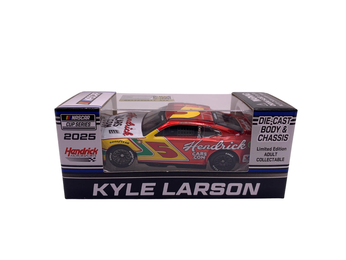Hendrick Motorsports Kyle Larson candy finish exclusive to Amazon store for fans.