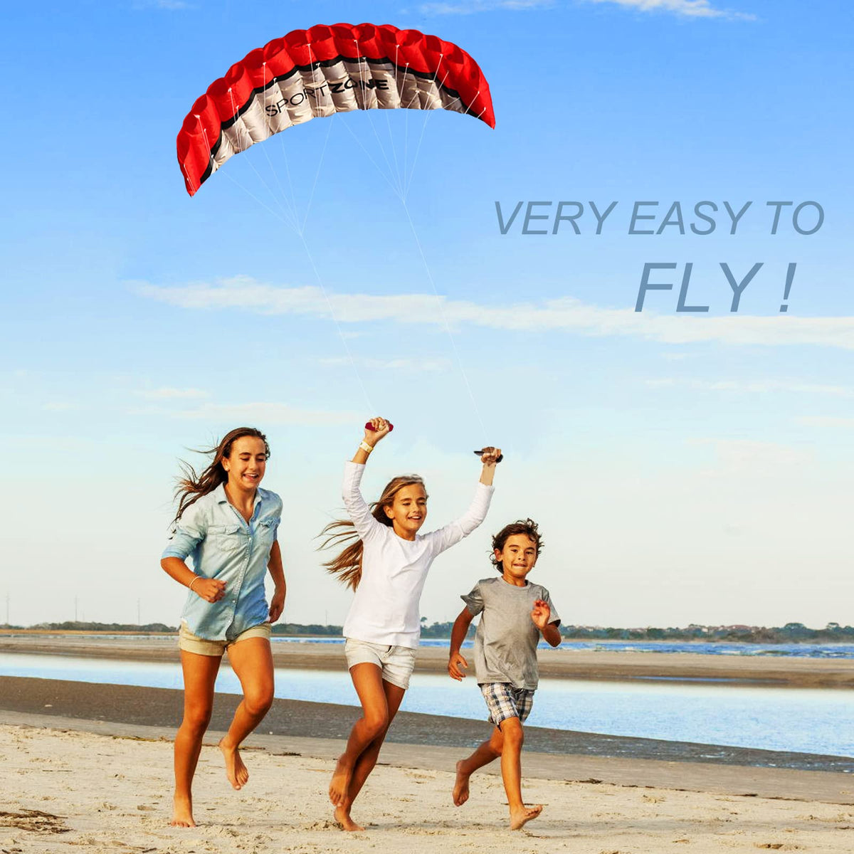 HENGDA KITE 2.5m beach-friendly kite stabilizing wind conditions