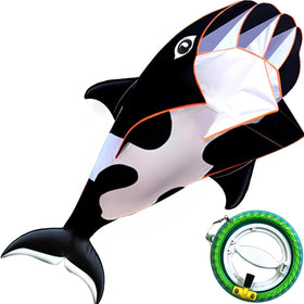 HENGDA KITE 3D Whales kite with vivid underwater-like whale design in flight