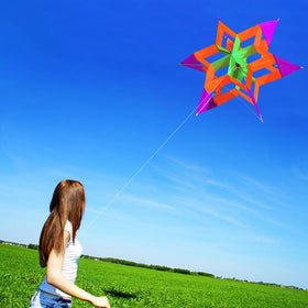 HENGDA KITE 42-inch lotus flower with flying line included.
