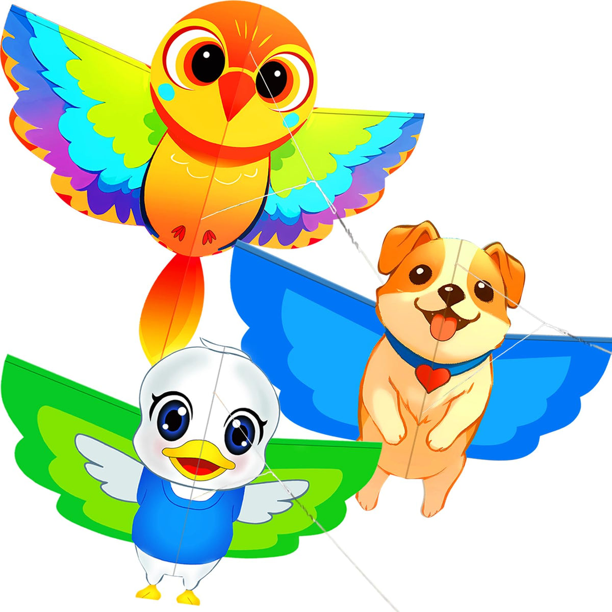 HENGDA KITE bird kite soaring in blue sky for family outdoor fun