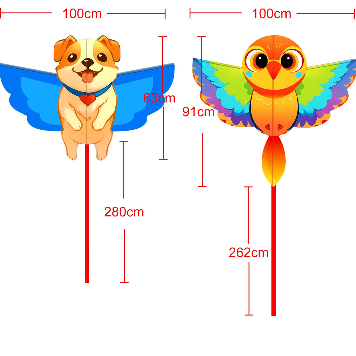 HENGDA KITE dog kite in bright colors boosting outdoor play