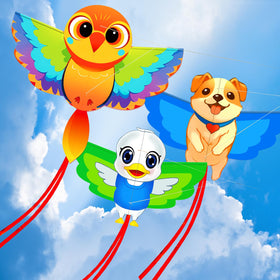 HENGDA KITE duck kite with vibrant print across sunny sky